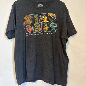 Star Wars Vintage-Style Graphic Tee | Unisex | Charcoal | Multicolor Print